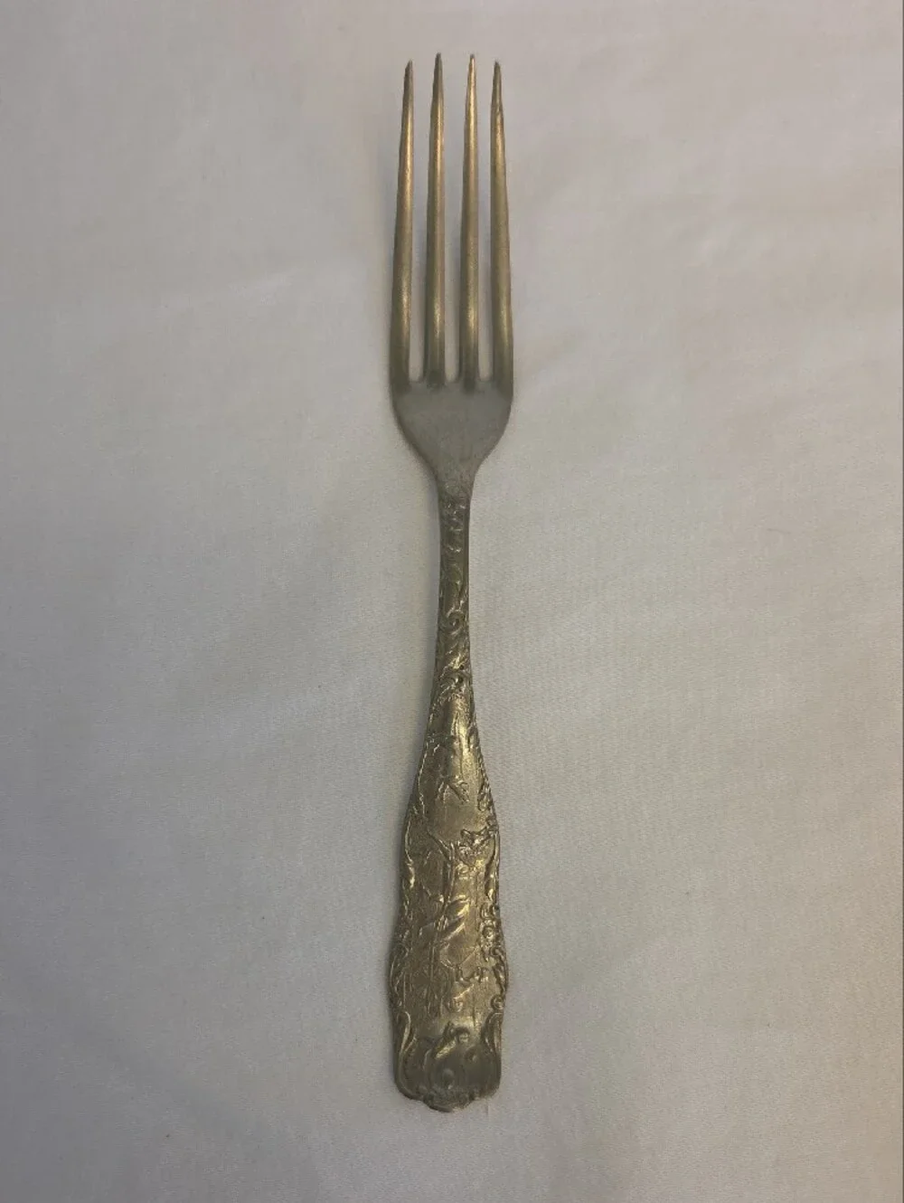 Antique Cuevee Silver Warranted Youth Knife & Fork Set